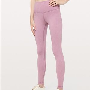 Lululemon Wunder Under High Rise Tight 28” Pink